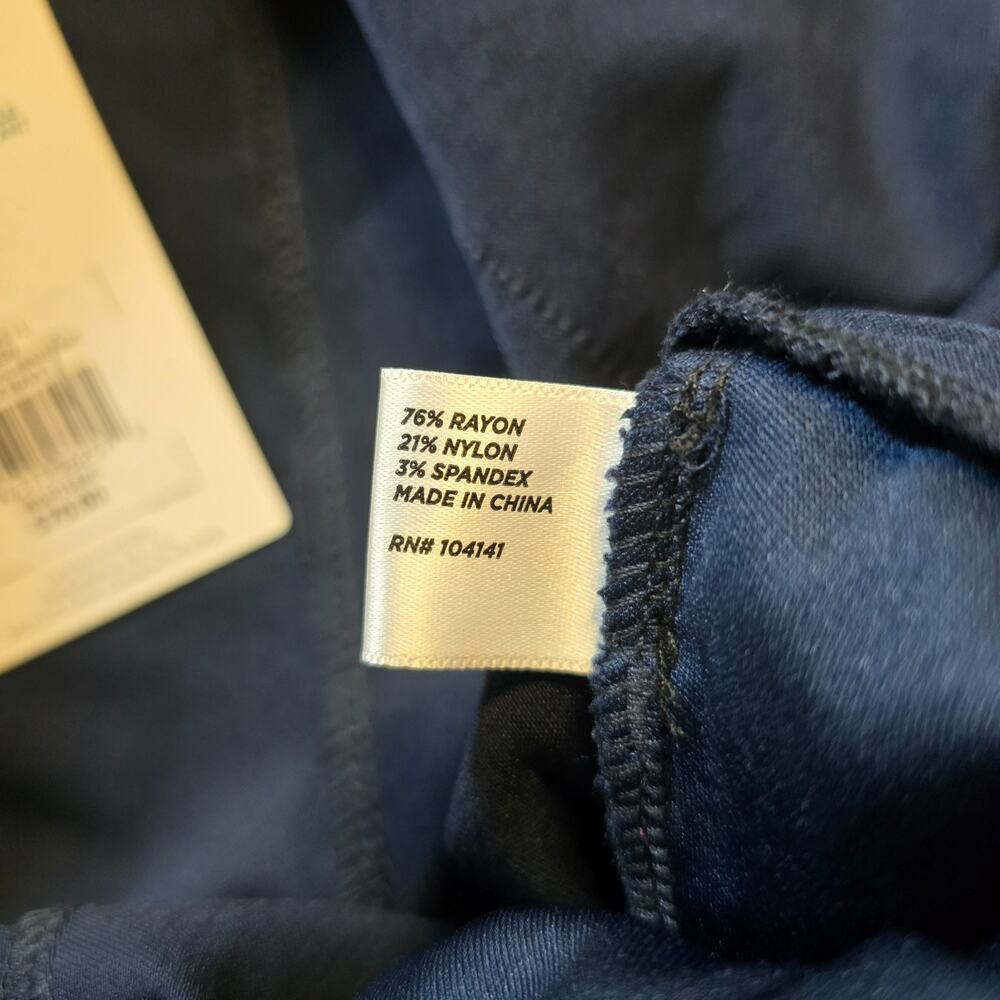 Lady Hagan Pants Womens Size Large Blue Pull On Ankle Golf Performance Capsule - Picture 10 of 13